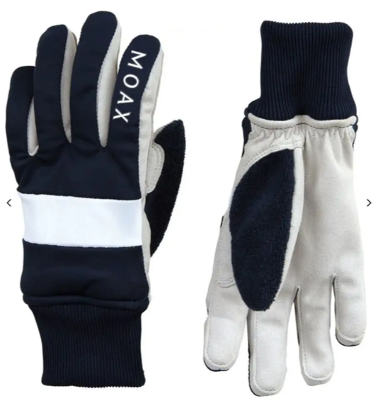 M0874-75100 Перчатки детc. MOAX Cross, цв. тем.синий-белый 