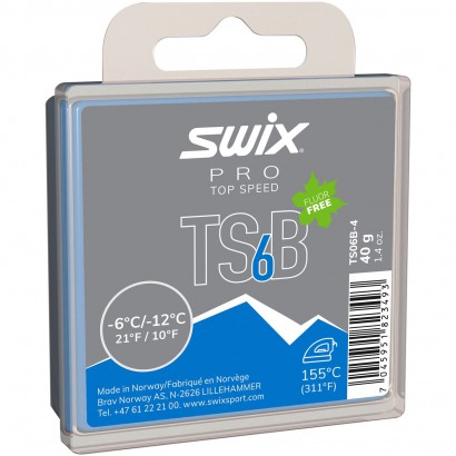 TS06B-4 Парафин SWIX (-6/-12) black р.40 гр.