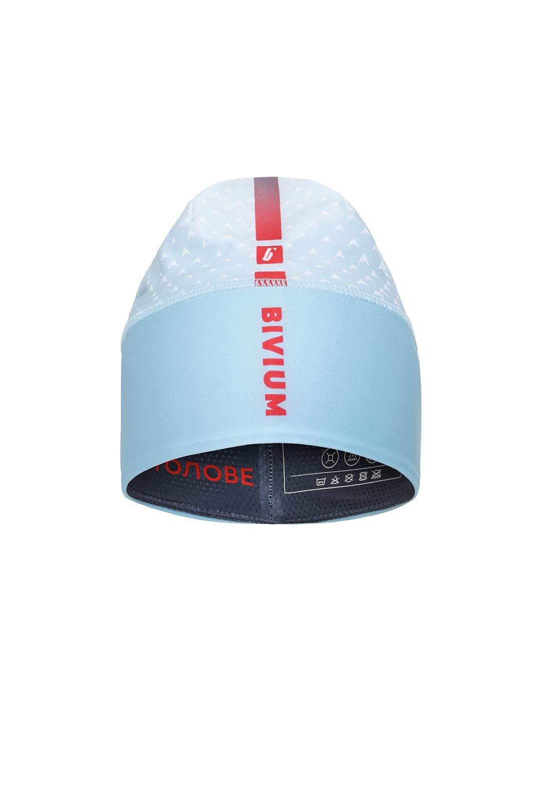 SHW102UN226-02550 Шапка гоночная унисекс BIVIUM "Энергия 3.0", цв. голубой-красный