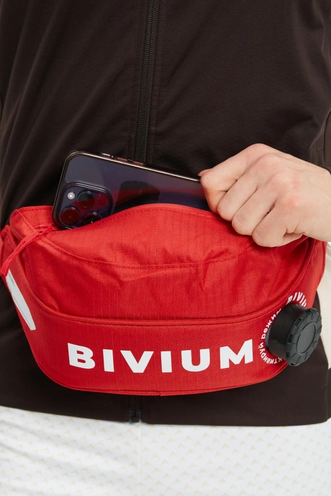 MAC101UN225-00500 Подсумок на пояс с термобаком BIVIUM, ёмкость 1 L, цв. цв. красный