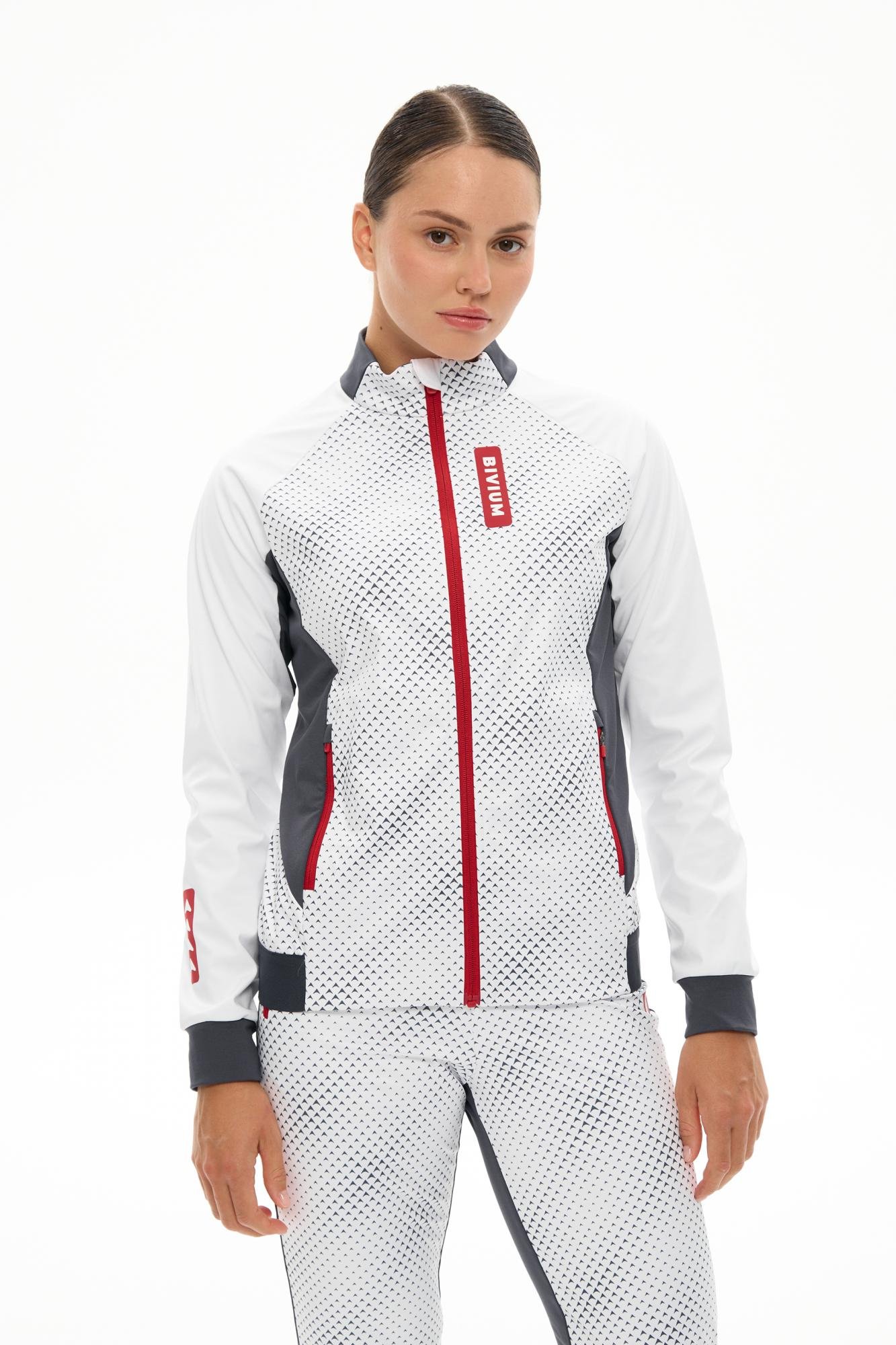 SJK201W226-02547 Куртка жен. BIVIUM "Баланс 3.0", цв. белый-графитовый