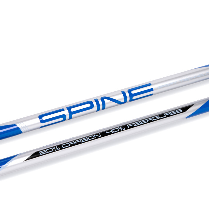 181 Лыжные палки SPINE X-Rider (Карбон 60%+Стекло 40%), цв. серый-черный