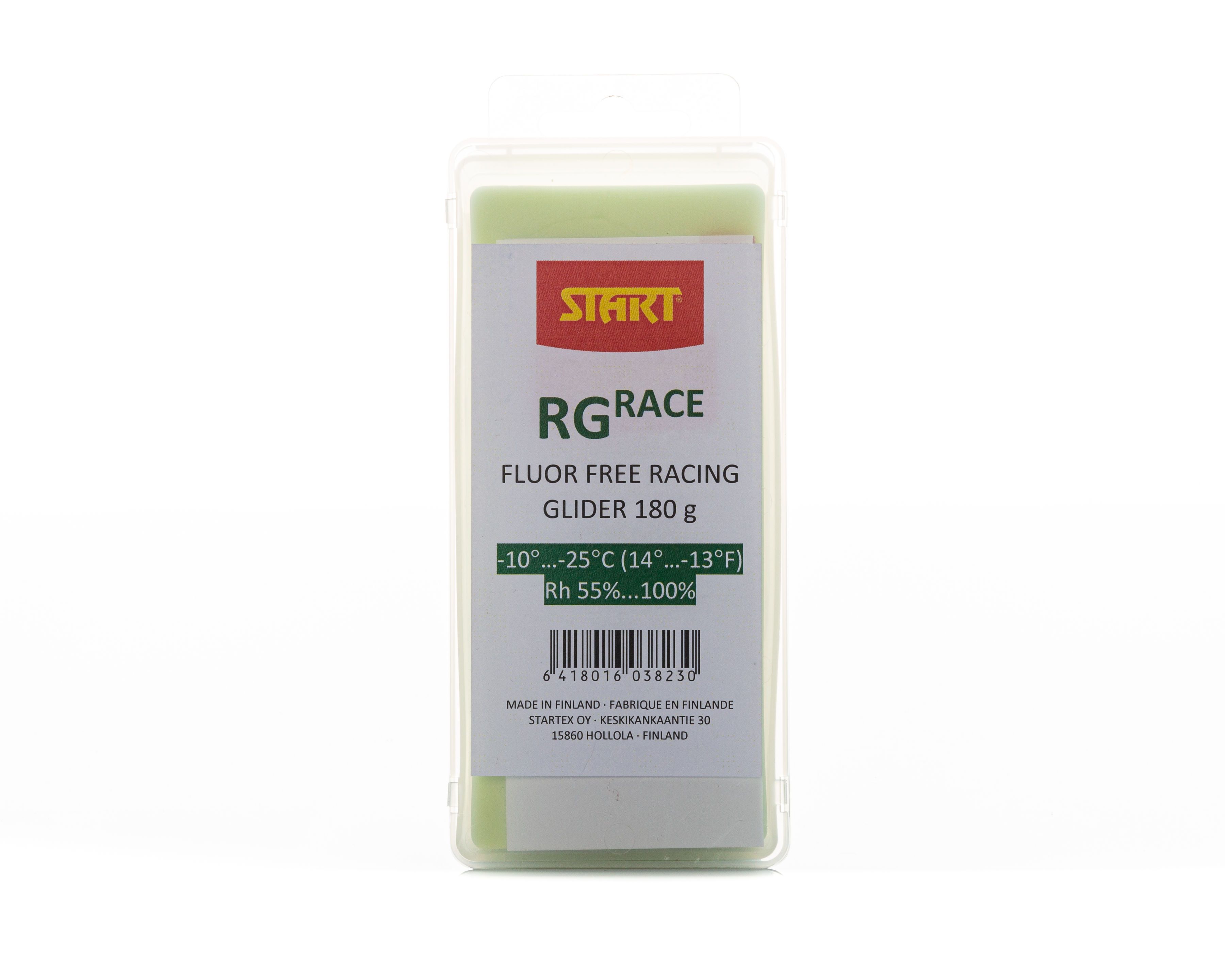 03843 900-180 Парафин (мазь скольжения) START RG RACE GLIDER (-10…-25С) 180 гр., цв. зеленый