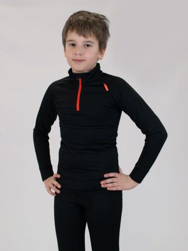 2001007-0001 Рубашка термо унисекс NONAME ALASKA UNDERWEAR SHIRT JR, цв. черный