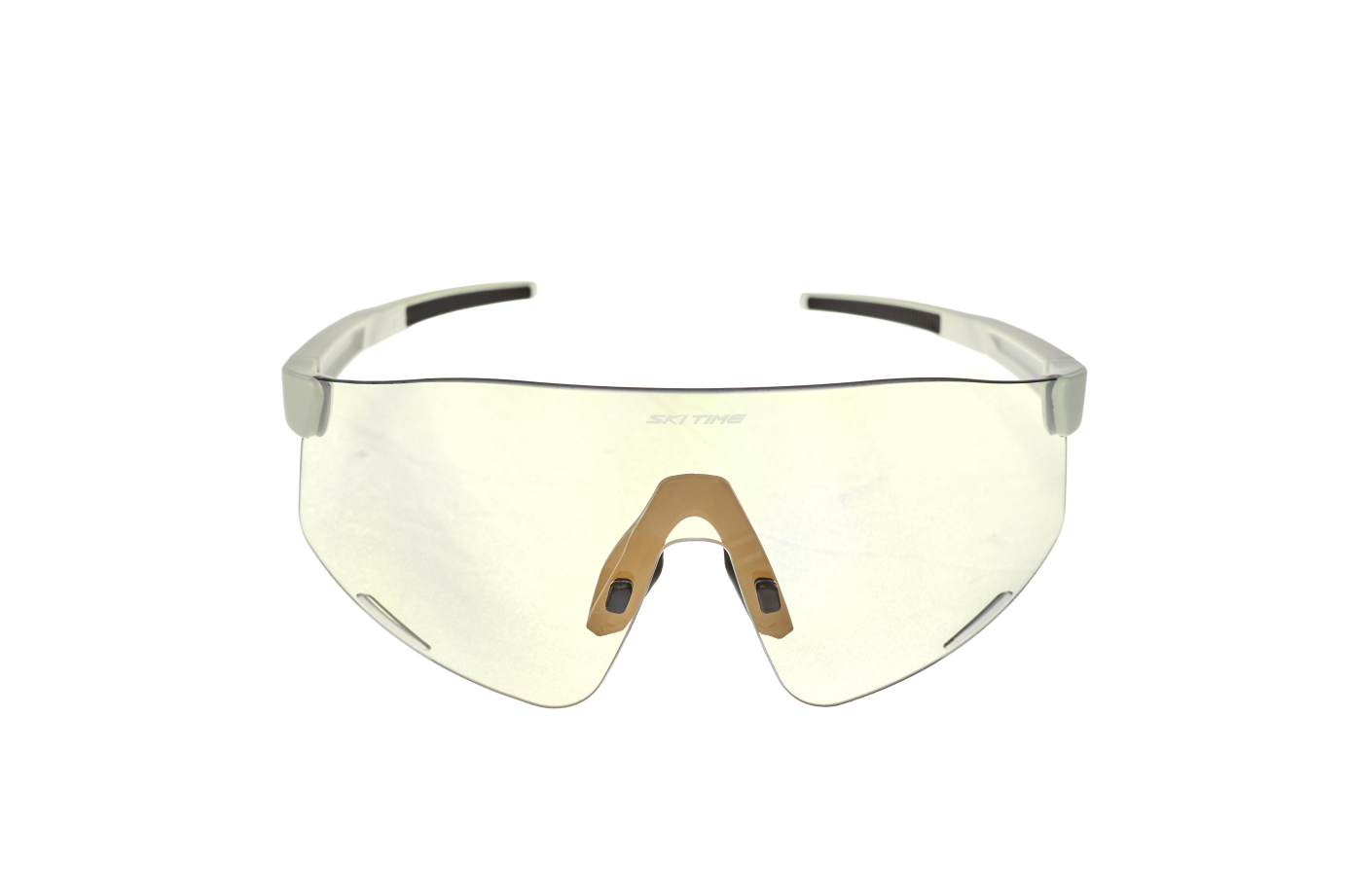 GSTPW1 Очки SKI TIME Pro White 1, фотохром линза цв.золото/ опр. белый, р. OS