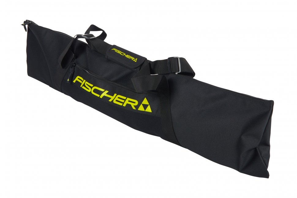 Z04523 Чехол для лыжероллеров FISCHER для 1-2 пар, р. 104x25 см, цв. черный-желтый
