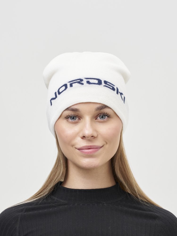 NSV759001 Шапка унисекс NORDSKI Symbol, цв. белый