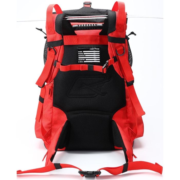 R40012 Рюкзак SKI TIME Sphere с 2-мя отделениеями для обуви, р. 45 L, цв. красный-черный