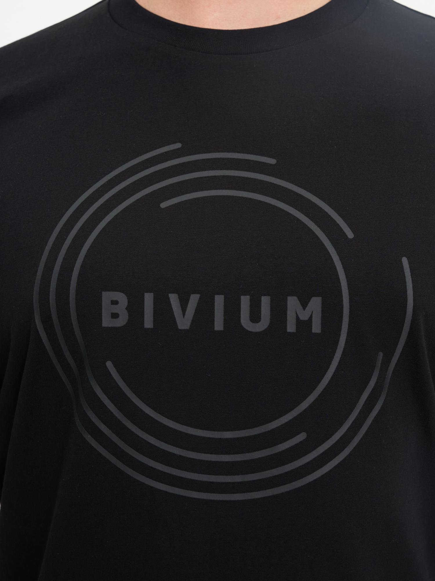 AJT109M125-00125 Футболка муж. BIVIUM "Circle", цв. черный