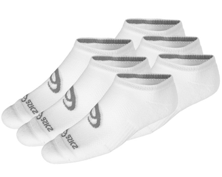 135523V2/0001 Носки (набор 3 пары) термо унисекс ASICS Invisible Sock низкая посадка, цв. белый