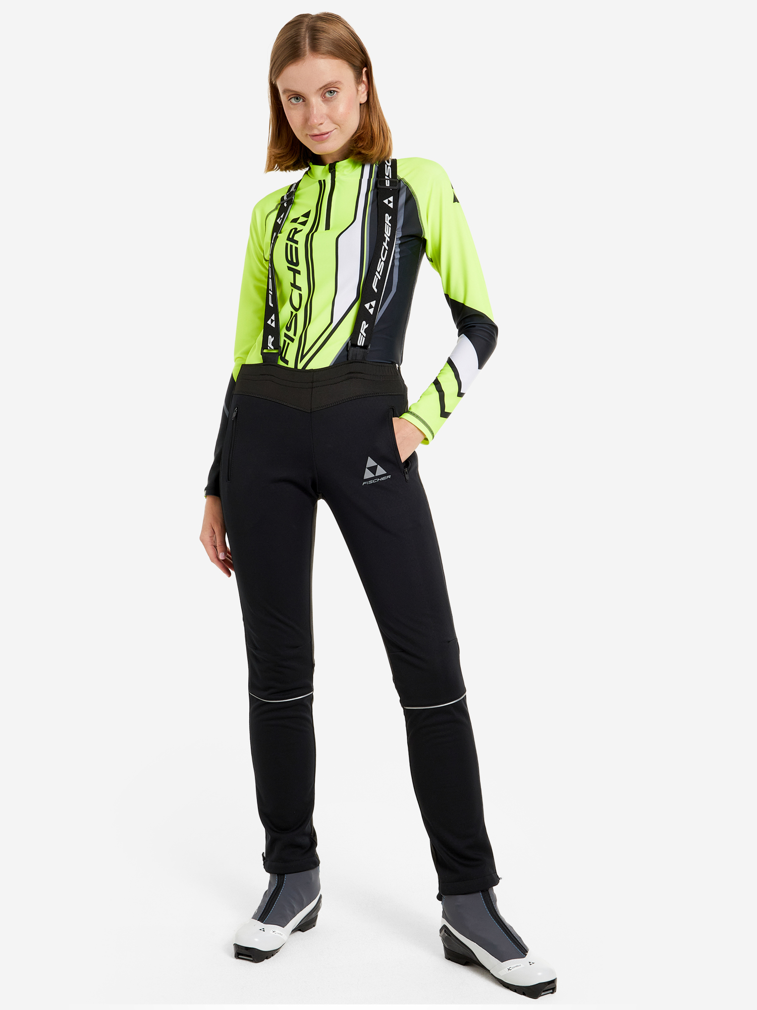 GR8118-100 Брюки жен. FISCHER Softshell Wam black