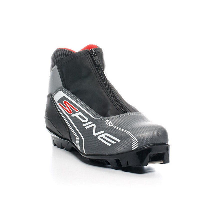 83/7 Лыжные ботинки унисекс SPINE NNN Comfort, цв. серый-черный