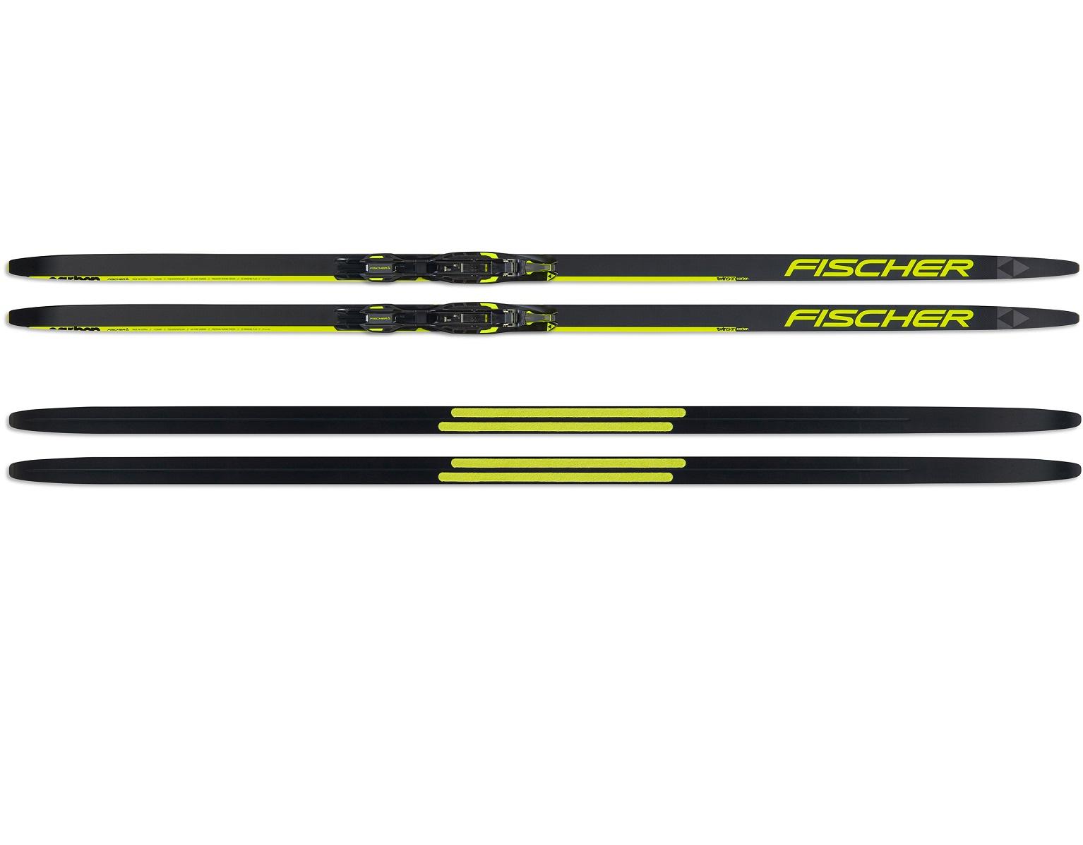N58022 Лыжи беговые FISCHER Classic Junior CARBON TWIN SKIN IFP