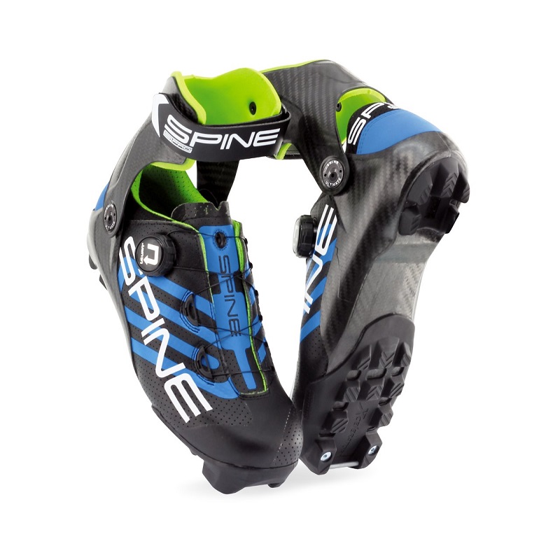 25S Ботинки лыжероллерные SPINE Skate ULTIMATE Skirol CARBON, система NNN, цв. черный-синий
