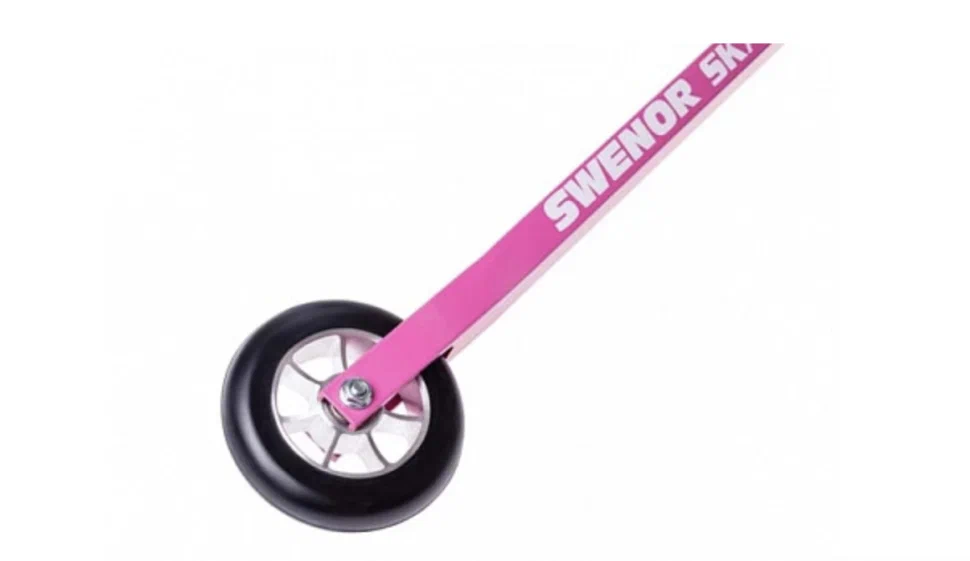 065-000-3-C Лыжероллеры SWENOR Skate Edition, L 580mm, колеса100*24 Alu резина медленн №3,цв.розовый