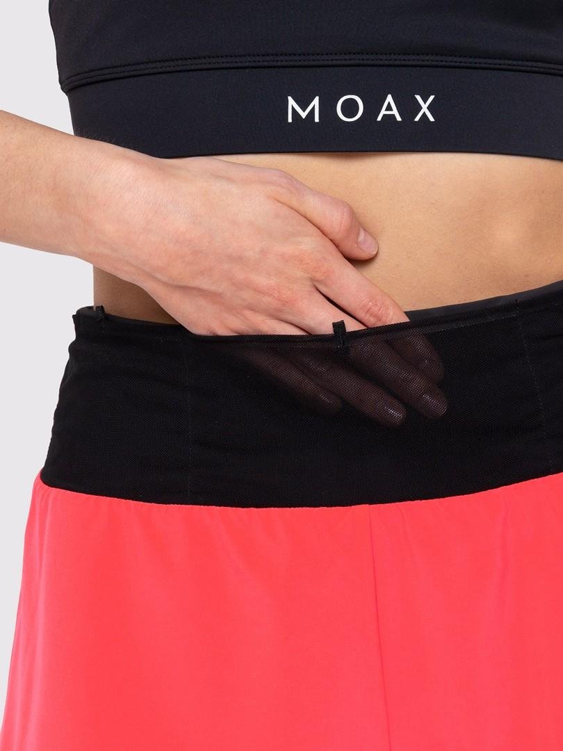 MX265450-92165 Шорты 2в1 жен. MOAX Summit с поясом, цв. ярко-розовый