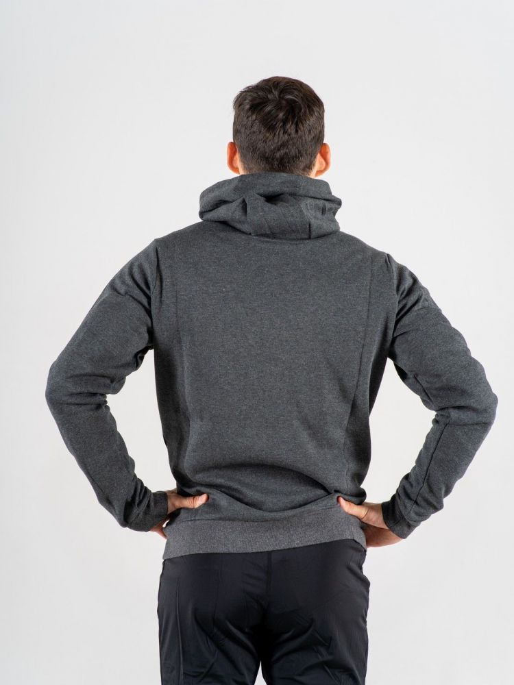 2001644-0194 Кофта унисекс NONAME Track Hoodie UX 23, цв. меланж черный