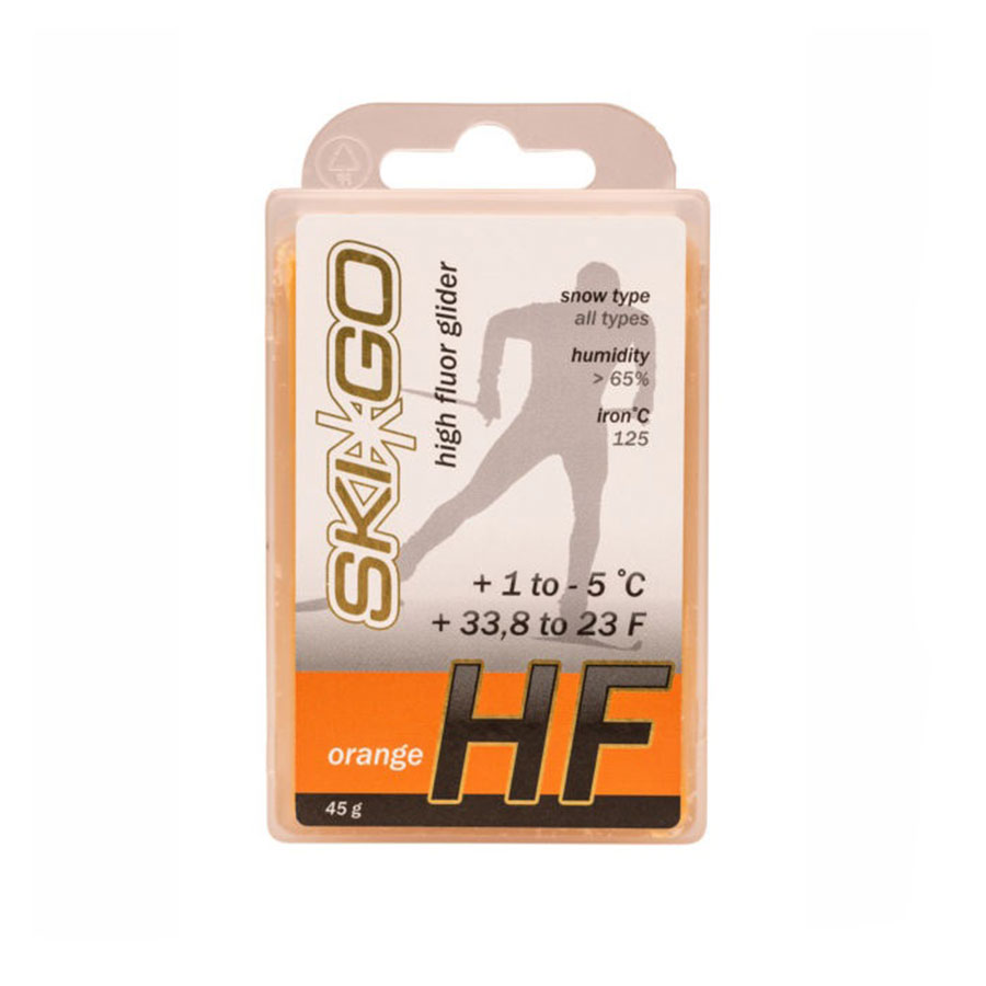 63015 Парафин SKI-GO HF(+1...-5) ORANGE нов.снег