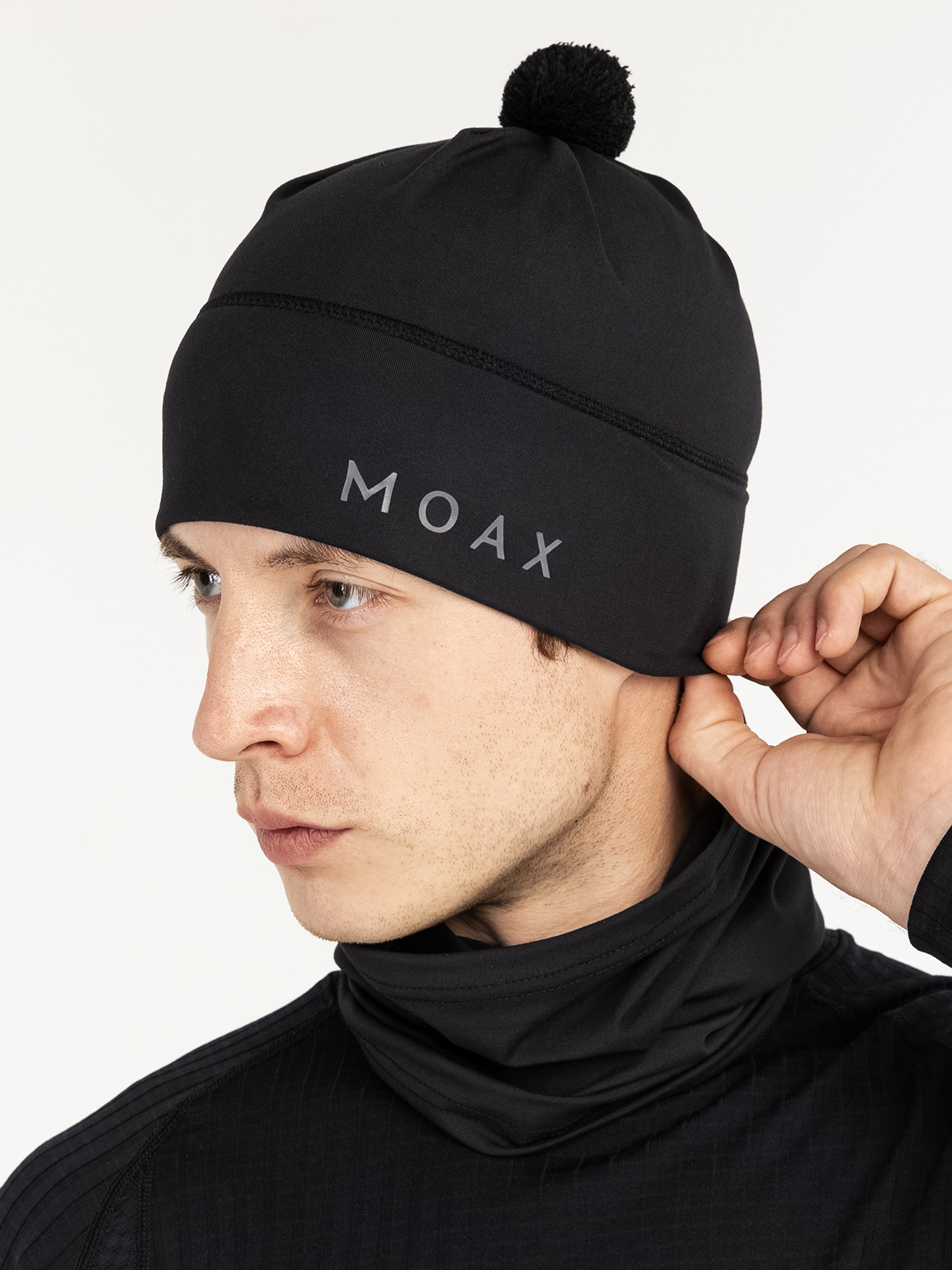 23803M-10000 Шапка унисекс MOAX Tauri Stretch, цв. чёрный