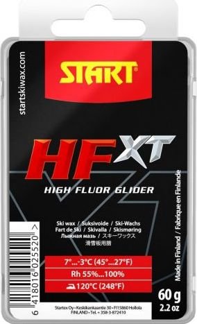 02552 Парафин (мазь скольжения) START HF XT4 FLUOR (+7...-3С) р.60 гр., цв. красный