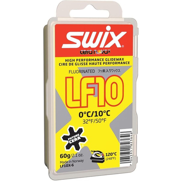 LF10X-6 Парафин (мазь скольжения) SWIX (0....+10), YELLOW 60 гр