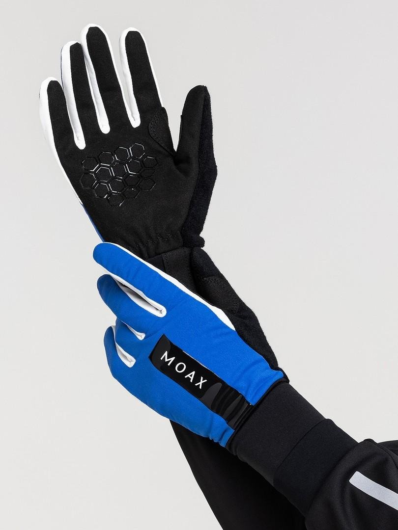 M0247-72107 Перчатки унисекс MOAX Focus, цв. олимпийский синий-черный