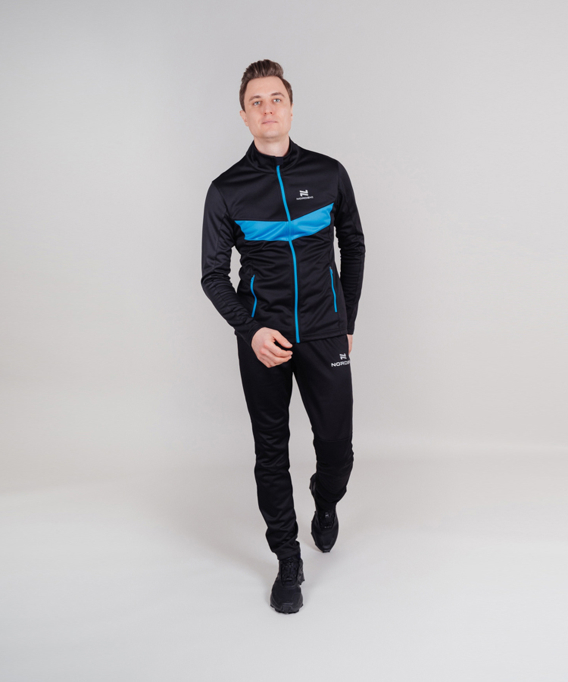 NSM815170 Костюм разминочный NordSki BASE black/blue
