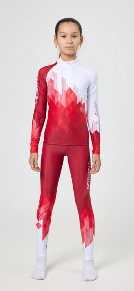 NSJ697900 Гоночный костюм Nordski Jr. Race Red