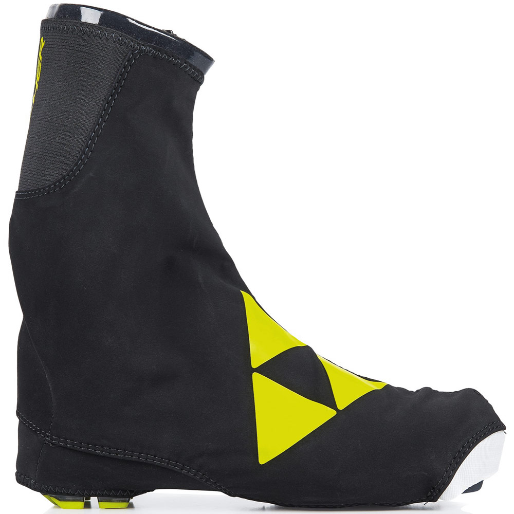 S42519 Чехлы на ботинки унисекс FISCHER Boot Cover Race, цв. черный-зеленый