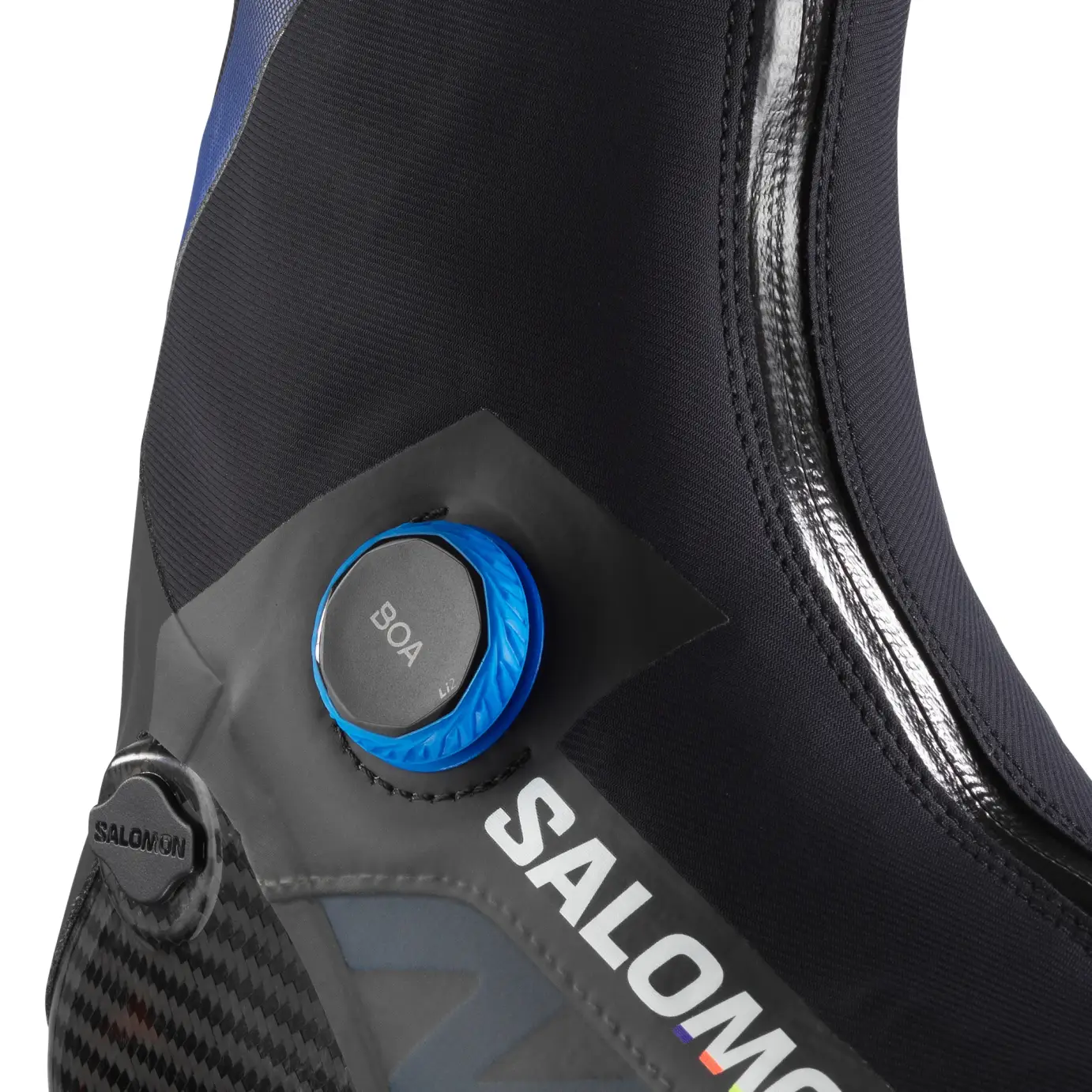 L475582 Лыж.ботинки SALOMON Классика S-Lab Classic Carbon Boa, система Prolink, цв.черный-синий