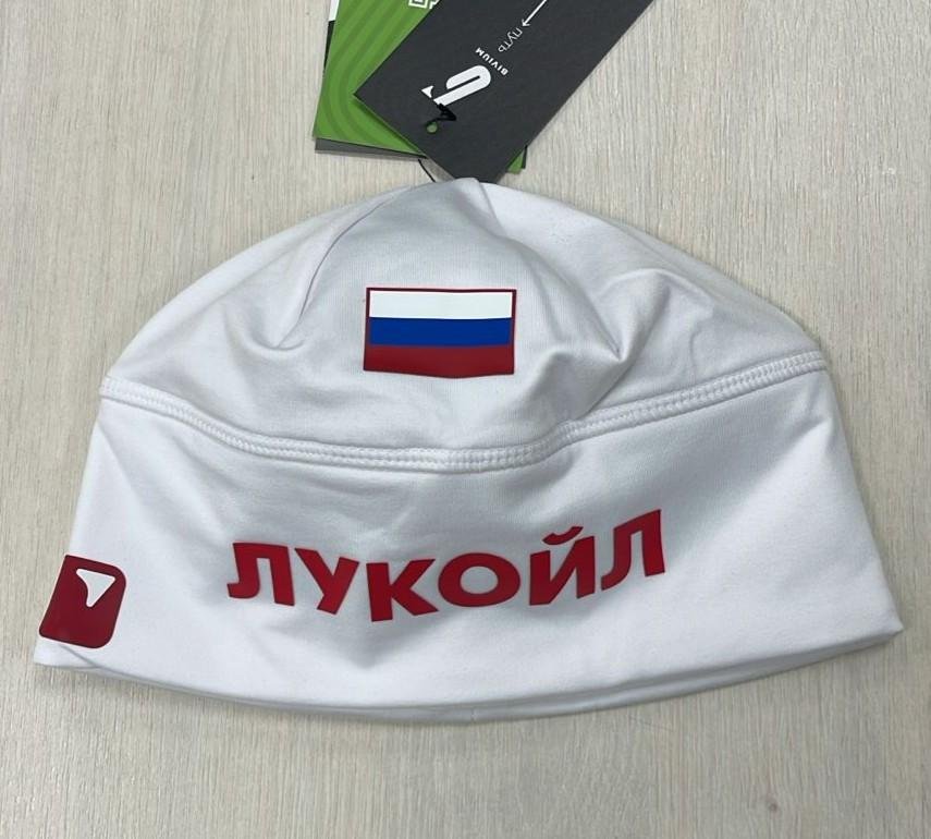 SHW102UN226-00501 Шапка гоночная унисекс BIVIUM "Энергия 3.0", цв. белый-красный