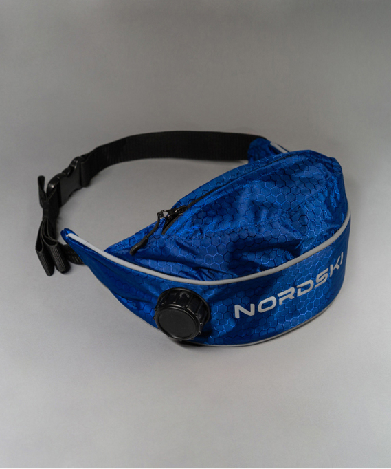 NSV333770 Подсумок на пояс с термобаком NORDSKI PRO Nevy, ёмкость 0,9 L, цв. синий-белый