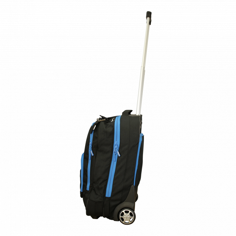 20D13.12 Рюкзак на колесах KV+ Trolley case р. 40 л., цв. черный-синий