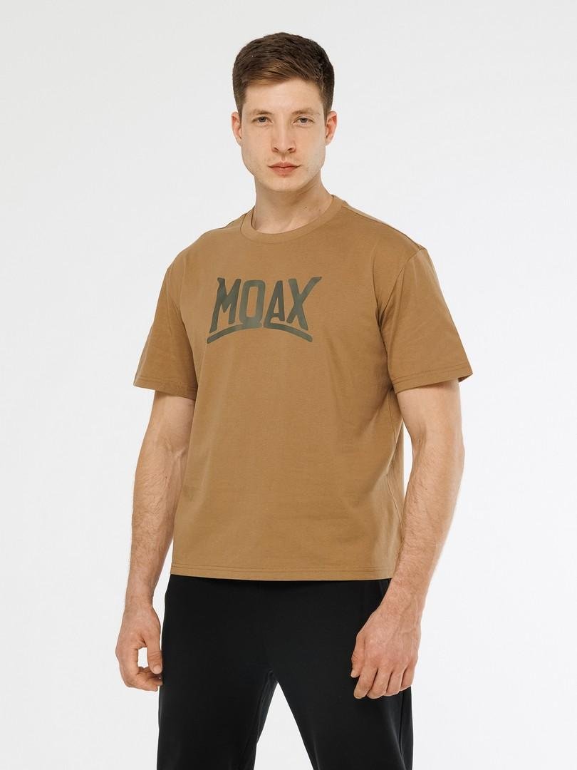 MX114531-12700 Футболка муж. MOAX Сotton lite, цв. светло-коричневый