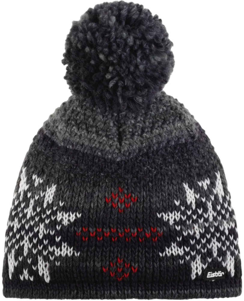 30656-108 Шапка унисекс EISBAR Ike Pompon, OS (M), цв. графит-белый
