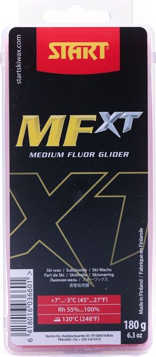 03810 900-180 Парафин (мазь скольжения) START MFXT (+7…-3С) 180 гр., цв. красный