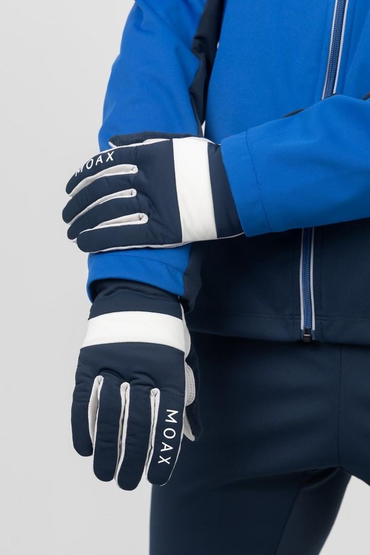 M0877-75103 Перчатки жен. MOAX Cross, цв. темно-синий