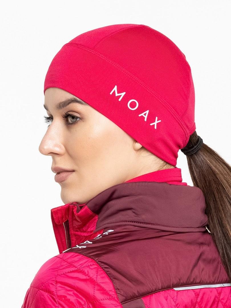 SW46804-96000 Шапка гоночная жен. MOAX Tista Pony Tail с отверст., цв. брусничный