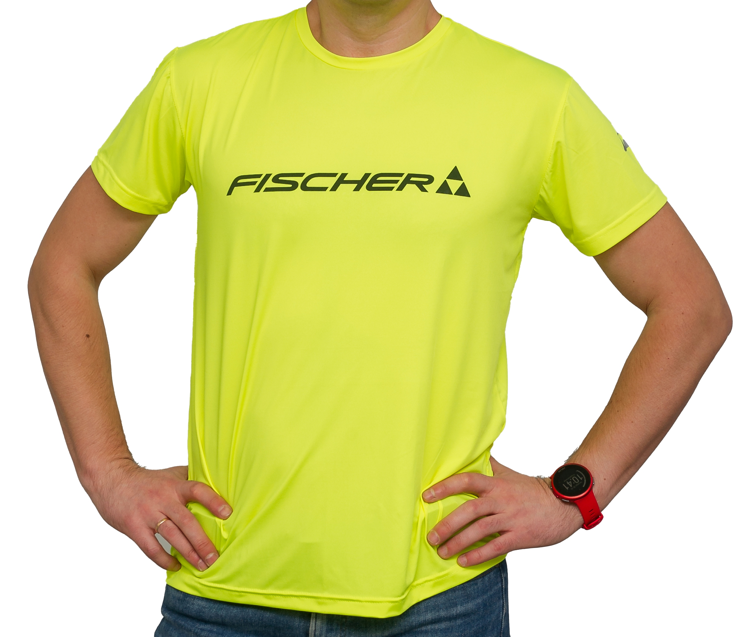 GR8134-301 Футболка FISCHER Logo, цв. неоновый (48)