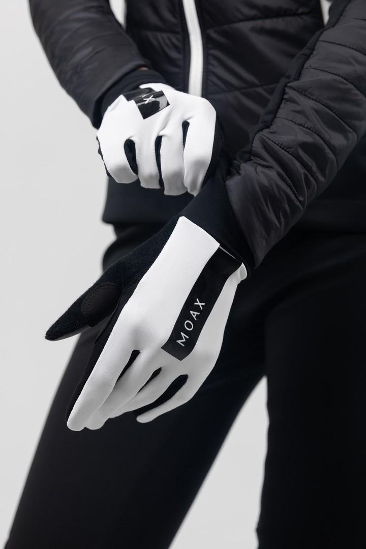 M0247-00000 Перчатки унисекс MOAX Focus, цв. белый-черный