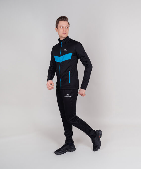 NSM815170 Костюм разминочный NordSki BASE black/blue