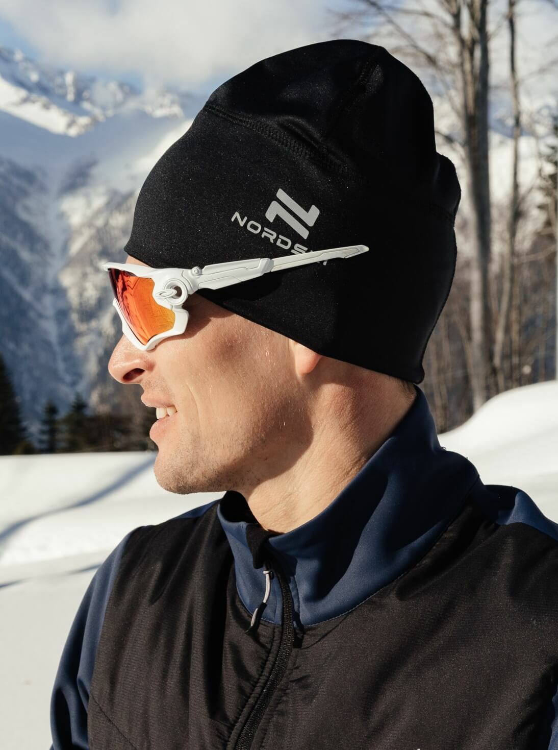 NSV228100 Шапка гоночная унисекс NORDSKI Warm, цв. черный