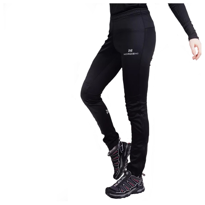 NSM307100 Брюки разминочные NordSki Base black