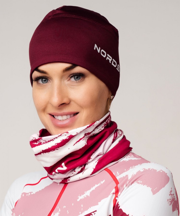 NSV118724 Шапка гоночная унисекс NORDSKI Varm Wine, цв. бордовый
