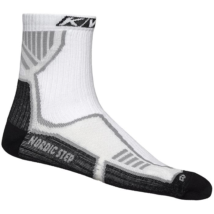 8U22.0 Носки термо унисекс KV+ Socks Summer Step (short), низкая посадка, цв. белый-черный