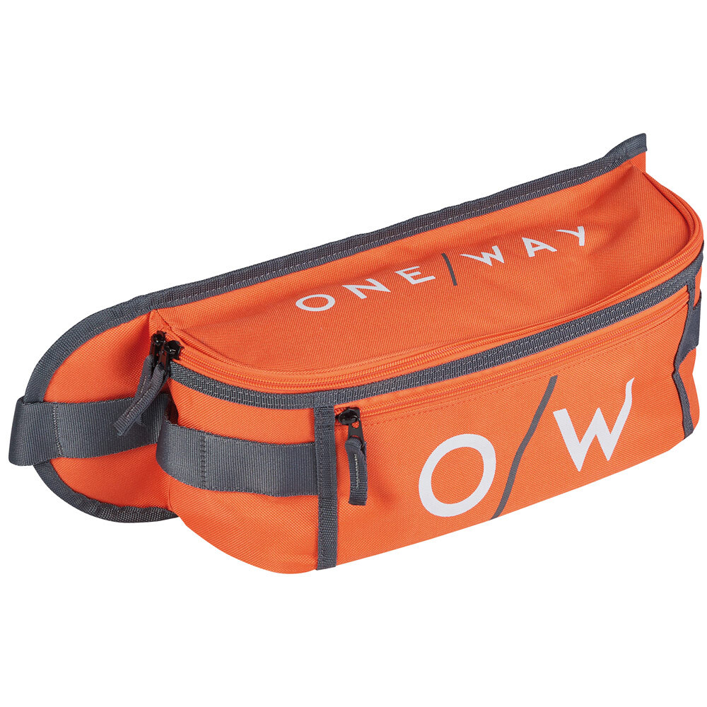 OZ10421 Подсумок на пояс ONE WAY WAIST BAG, р. 1 L, цв. оранжевый-белый