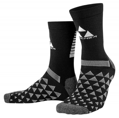 GR8243-100 Носки термо унисекс FISCHER Nordic, высокая посадка, цв. черный-белый