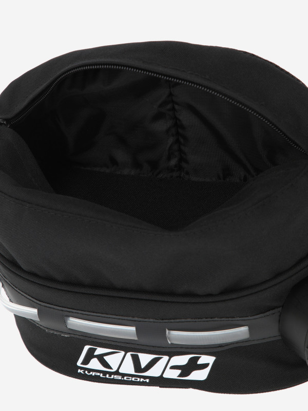 22D32 Подсумок на пояс с термобаком KV+ Tthermo waist bag with LED, ёмкость 1 L, цв. черный-белый