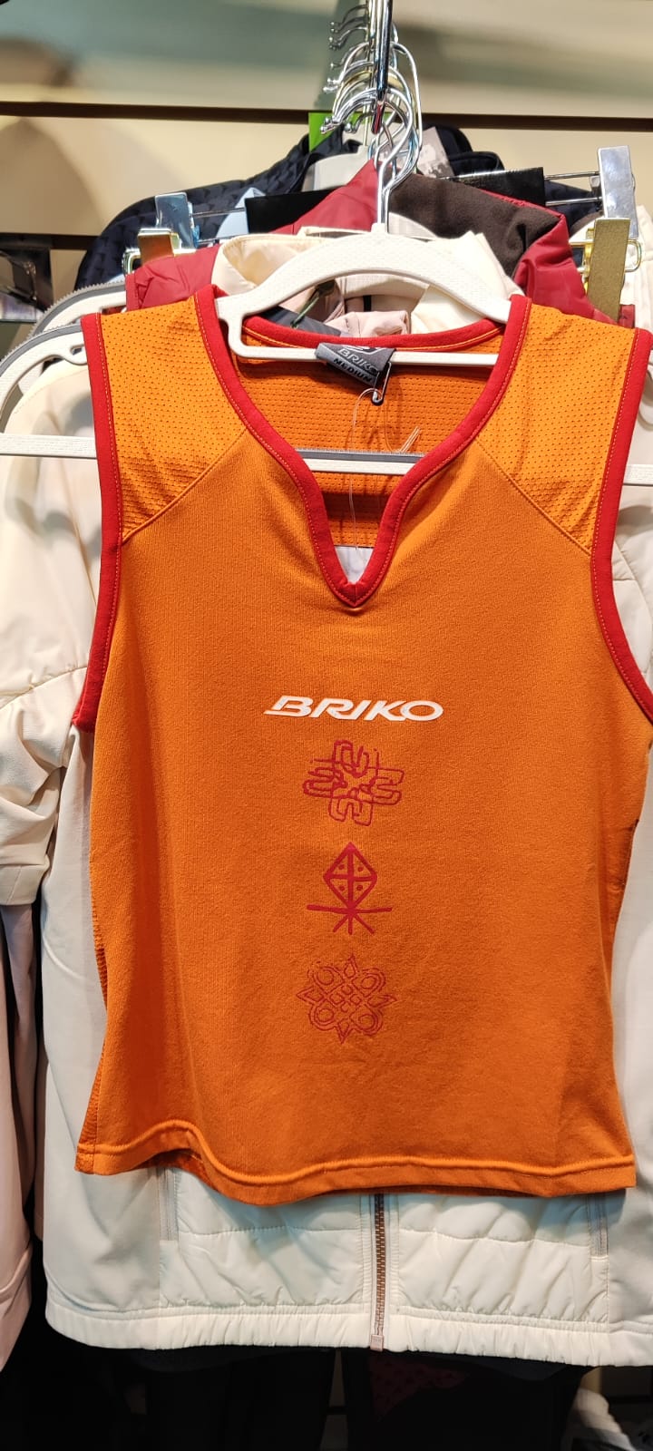 010552.SF Топик жен. BRIKO, цв. оранжевый 