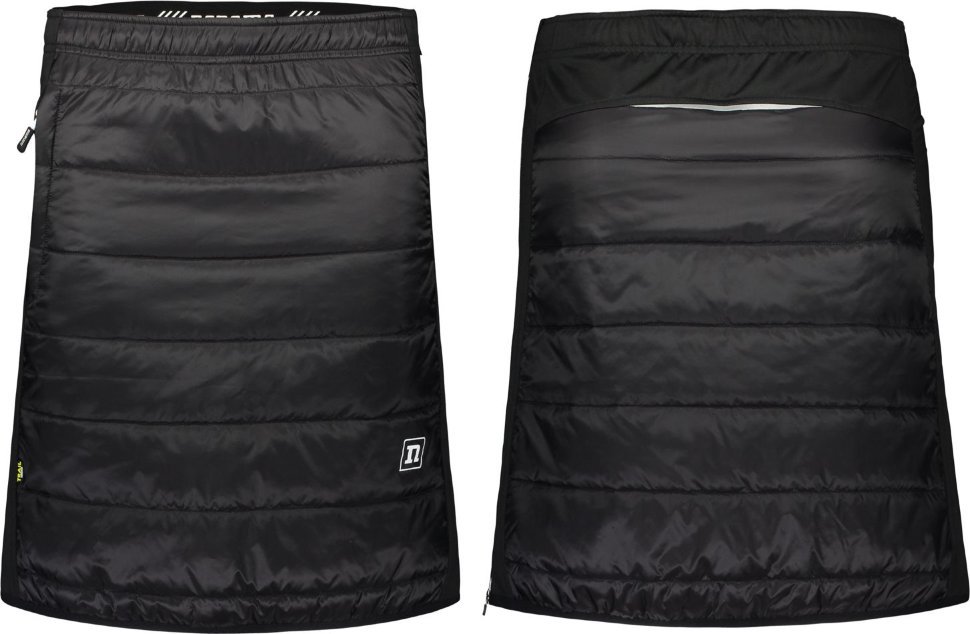 2001071-0110 Юбка утепленная жен. NONAME SKI SKIRT 24, цв. черно-белый